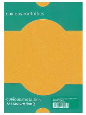  Papīrs Curious Metallics Super Gold,  A4,  250g,  10 loksnes  Hover