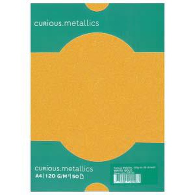  Papīrs Curious Metallics Super Gold,  A4,  250g,  10 loksnes