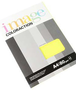  Krāsains papīrs IMAGE C.A4/50lap.80g/m2 neona dzeltena krāsa  Hover