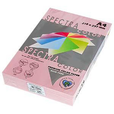  Krāsains papīrs A4 80g 500lap Rose IT 140 Spectra