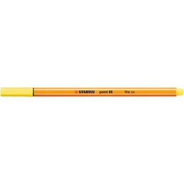  Tintes pildspalva STABILO POINT |0.4 mm| Citronu dzeltena | 88/24