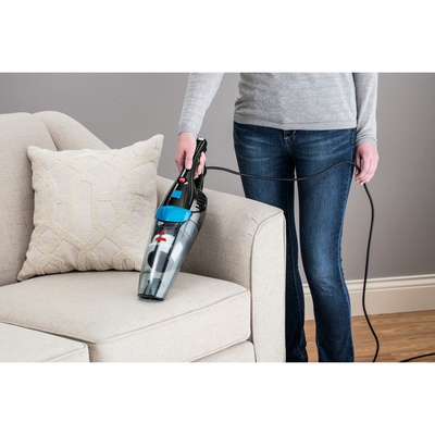  Bissell | Vacuum Cleaner | Featherweight Pro Eco | Corded operating | Handstick and Handheld | 450 W | - V | Operating radius 6 m | Blue/Titanium | Warranty 24 month(s) | Battery warranty 24 month(s)