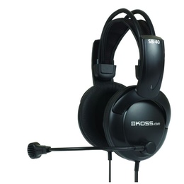 Austiņas Koss | Headphones | SB40 | Wired | On-Ear | Microphone | Black