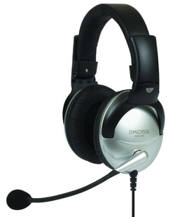 Austiņas Koss | Headphones | SB45 | Wired | On-Ear | Microphone | Noise canceling | Silver/Black  Hover