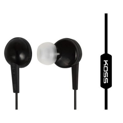 Austiņas Koss | Headphones | KEB6iK | Wired | In-ear | Microphone | Black