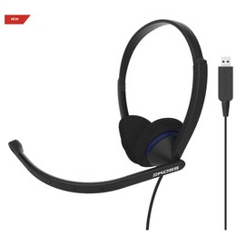 Austiņas Koss | CS200 USB | Headphones | Wired | On-Ear | Microphone | Black