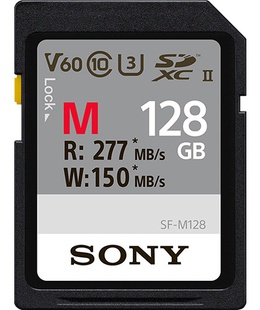  Sony 128 GB SF-M Series UHS-II SD Memory Card Sony | 128 GB | SDXC | Flash memory class 10  Hover