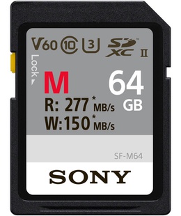  Sony 64GB SF-M Series SDXC Class10 UHS-II U3 V60 Tough Memory Card 64 GB SDXC Flash memory class 10  Hover