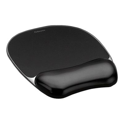  Fellowes | Mouse pad with wrist support CRYSTAL | Mouse pad with wrist pillow | 202 x 235 x 25  mm | Black
