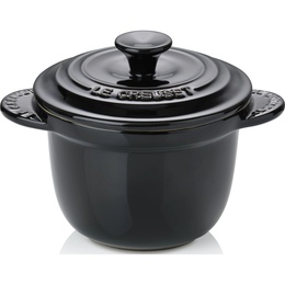  Le Creuset | Cocotte Every Mini Pot | 0.45 L | Stoneware | Black | Dishwasher proof | Lid included