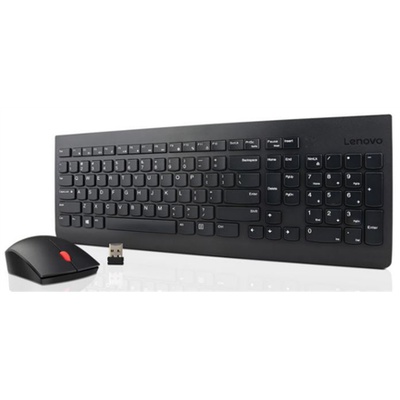 Tastatūra Lenovo | Essential | Essential Wireless Keyboard and Mouse Combo - US English with Euro symbol | Keyboard and Mouse Set | Wireless | Mouse included | US | Black | Numeric keypad | Wireless connection