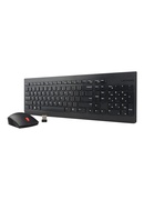 Tastatūra Lenovo | Essential | Essential Wireless Keyboard and Mouse Combo - US English with Euro symbol | Keyboard and Mouse Set | Wireless | Mouse included | US | Black | Numeric keypad | Wireless connection Hover