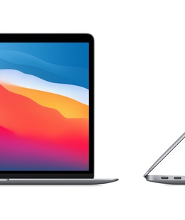  Apple | MacBook Air | Space Grey | 13.3  | IPS | 2560 x 1600 | Apple M1 | 8 GB | Solid-state drive capacity 256 GB | Apple M1 7-core GPU | Without ODD | macOS | 802.11ax | Bluetooth version 5.0 | Keyboard language English | Keyboard backlit | Warranty 12 month(s) | Battery warranty 12 month(s)  Hover