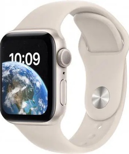 Viedpulksteni Apple Watch SE GPS + Cellular 40mm Smart watches GPS (satellite) Retina LTPO OLED Touchscreen Waterproof Bluetooth Wi-Fi Starlight  Hover