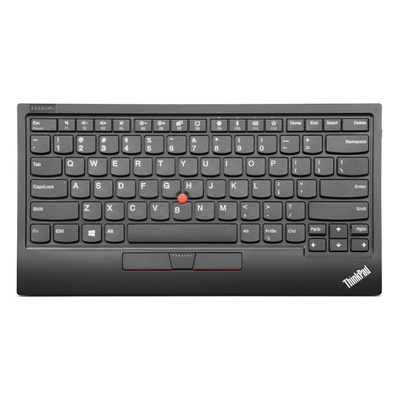 Tastatūra Lenovo | Professional | ThinkPad Wireless TrackPoint Keyboard II - US English with Euro symbol | Black | Yes | Compact Keyboard | Wireless | US | 1.8 m | Pure Black | Bluetooth