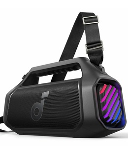  Anker Soundcore | Portable Bluetooth Speaker | Boom 2 Plus | 140 W | Waterproof | Bluetooth | Wireless connection | Portable | Black  Hover