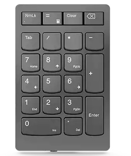 Tastatūra Lenovo | Go Wireless Numeric Keypad | Numeric Keypad | Wireless | N/A | Storm Grey  Hover