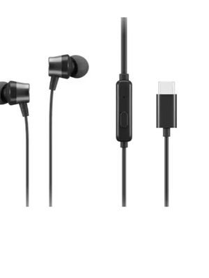 Austiņas Lenovo | USB-C Wired In-Ear Headphones (with inline control) | Wired | Black  Hover