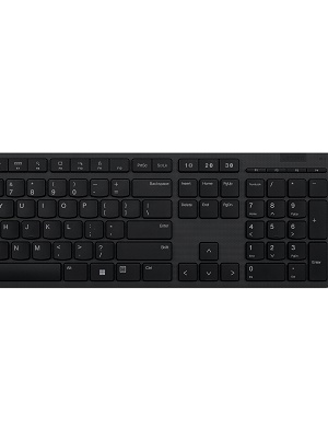 Tastatūra Lenovo | Professional Wireless Rechargeable Combo Keyboard and Mouse | Keyboard and Mouse Set | Wireless | Mouse included | US | Bluetooth | Grey  Hover