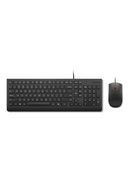 Tastatūra Lenovo Essential Wired Combo Keyboard and Mouse | Keyboard and Mouse Set | Wired | Mouse included | Estonian | Black