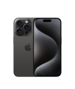 Telefons Apple iPhone 15 Pro Black Titanium 6.1  Super Retina XDR 1179 x 2556 pixels Apple A17 Pro Internal RAM 8 GB 256 GB Dual SIM Nano-SIM and eSIM 4G 5G Main camera 48+12 MP Secondary camera 12 MP  Hover