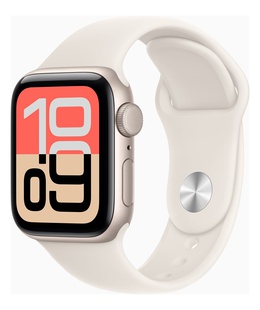 Viedpulksteni Apple Watch SE 3 GPS 40mm Starlight Aluminium Case with Starlight Sport Band - M/L | Apple  Hover