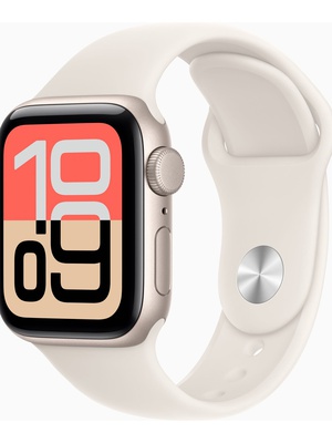 Viedpulksteni Apple Watch SE 3 GPS 40mm Starlight Aluminium Case with Starlight Sport Band - M/L | Apple  Hover