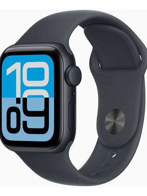 Viedpulksteni Apple Watch SE 3 GPS + Cellular 40mm Midnight Aluminium Case with Midnight Sport Band - M/L | Apple  Hover