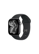 Viedpulksteni Apple Watch Series 11 GPS + Cellular 42mm Jet Black Aluminium Case with Black Sport Band - M/L | Apple