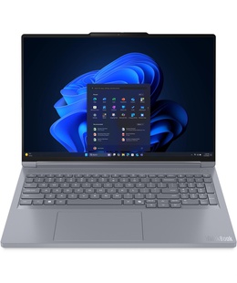  Lenovo ThinkBook 16p G6 ADR | Luna Grey | 16  | IPS | WQXGA | 2560 x 1600 pixels | Anti-glare | AMD Ryzen 9 | 8945HX | 32 (2x16) GB | SO-DIMM DDR5 | Solid-state drive capacity 1000 GB | NVIDIA GeForce RTX 5060 | GDDR7 | 8 GB | Windows 11 Pro | 802.11be | Bluetooth version 5.4 | Keyboard language English | Keyboard backlit | Warranty 24 month(s) | Battery warranty 12 month(s)  Hover