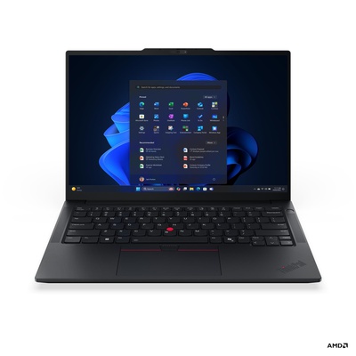 Lenovo ThinkPad E14 G7 AMD | Black | 14 | IPS | WUXGA | 1920 x 1200 pixels | Anti-glare | AMD Ryzen 5 | 230 | 16 GB | SO-DIMM DDR5 | Solid-state drive capacity 512 GB | AMD Radeon 760M Graphics | Windows 11 Pro | 802.11ax | Bluetooth version 5.3 | Keyboard language English | Keyboard backlit | Warranty 36 month(s) | Battery warranty 12 month(s)