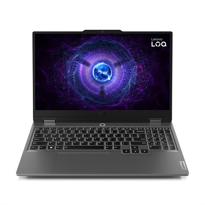 Lenovo- LOQ 15ARP9 | Luna Grey | 15.6 | IPS | FHD | 1920 x 1080 pixels | Anti-glare | AMD Ryzen 5 | 7235HS | 16 (2x8GB) GB | SO-DIMM DDR5 | Solid-state drive capacity 512 GB | NVIDIA GeForce RTX 4050 | GDDR6 | 6 GB | Windows 11 Home | 802.11ax | Bluetooth version 5.2 | Keyboard language English | Keyboard backlit | Warranty 24 month(s) | Battery warranty 12 month(s)