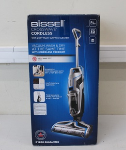 SALE OUT. Bissell CrossWave Cordless MultiFunctional Cleaner | Bissell | MultiFunctional Cleaner | CrossWave | Cordless operating | Handstick | Washing function | - W | 36 V | Operating time (max) 25 min | Blue/Silver | Warranty 24 month(s) | Battery warranty 24 month(s) | USED  Hover