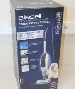  SALE OUT.Bissell | Cleaner | CrossWave X7 Plus Pet Select | Cordless operating | Handstick | Washing function | 195 m³/h | 25 V | Mechanical control | LED | Operating time (max) 30 min | Black/White | Warranty 24 month(s) | Battery warranty 24  NO ORIGINAL PACKAGING  Hover