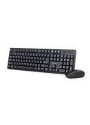 Tastatūra Gembird | Wireless Desktop Set | KBS-W-01_LT | Keyboard and Mouse Set | Wireless | Mouse included | US/LT | Black | Numeric keypad