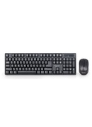 Tastatūra Gembird | Wireless Desktop Set | KBS-W-01_LT | Keyboard and Mouse Set | Wireless | Mouse included | US/LT | Black | Numeric keypad Hover