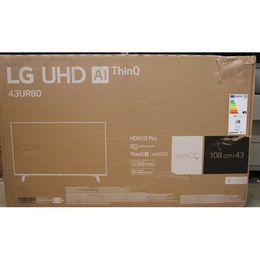 Televizors LG | 43UR80003LJ | 43 (108 cm) | Smart TV | webOS 23 | UHD 4K | DAMAGED PACKAGING