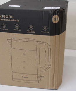 Tējkanna SALE OUT. Xiaomi Electric Glass Kettle EU | Xiaomi | Electric Glass Kettle EU | Electric | 2200 W | 1.7 L | Glass | 360° rotational base | Black/Stainless Steel | DEMO  Hover