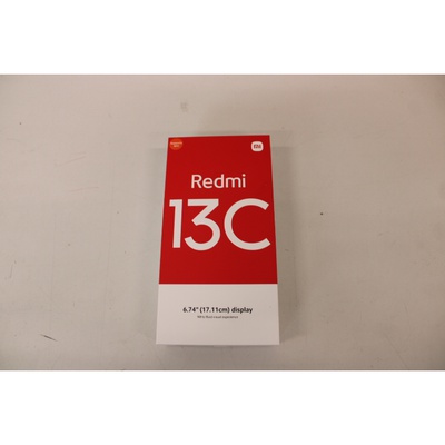 Telefons SALE OUT. Xiaomi Redmi 13C (Midnight Black) DS 6.74“ IPS LCD 720x1600/2.0GHz&1.8GHz/128GB/4GB RAM/MIUI 14/microSDXC/WiFi