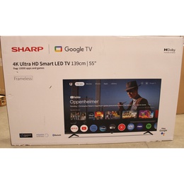 Televizors Sharp 55GL4260E | 55 (139cm) | Smart TV | Google TV | 4K UHD | DAMAGED PACKAGING
