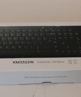 Tastatūra SALE OUT. Dell Keyboard and Mouse KM3322W Wireless US International  Hover
