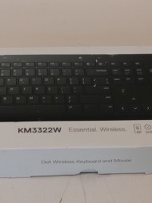Tastatūra SALE OUT. Dell Keyboard and Mouse KM3322W Wireless US International  Hover