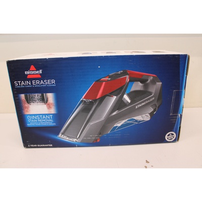  SALE OUT. Bissell Stain Eraser Spot Cleaner | Bissell | Spot Cleaner | Stain Eraser | Cordless operating | Handheld | - W | 7.2 V | Red/Titanium | Warranty 24 month(s) | Battery warranty 24 month(s) | DEMO