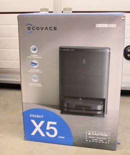  SALE OUT. | Ecovacs | Robotic Vacuum Cleaner | DEEBOT X5 OMNI | Wet&Dry | Operating time (max) 164 min | Lithium-Ion | 6400 mAh | Dust capacity 0.25 L | 12800 Pa | Black | DAMAGED PACKAGING  Hover