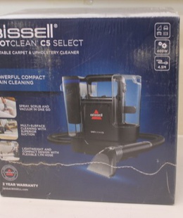  SALE OUT. Bissell SpotClean C5 Select Portable Carpet and Upholstery Cleaner | Bissell | SpotClean C5 Select Portable Carpet and Upholstery Cleaner | 3928N | Corded operating | Handheld | Washing function | 400 W | Black/Blue | Warranty 24 month(s) | DAMAGED PACKAKING  Hover