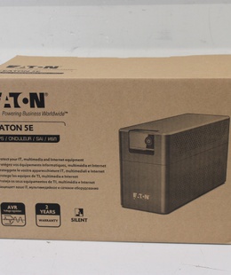  SALE OUT. Eaton UPS 5E Gen2 700I IEC | Eaton | UPS | 5E Gen2 700I IEC | 700 VA | 360 W | DAMAGED PACKAGING  Hover