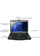  Durabook S15 i5 Standard 15 FHD Intel Core i5-1235U/16GB/256GB/Intel UHD Graphics/Win11 Pro/English kbd/Black/3Y Warranty | Durabook Hover