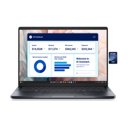  Dell Pro 14 Premium | 14  | FHD+ | Anti-glare | Intel Core Ultra 7 | 268V | 32 GB | LPDDR5x | Solid-state drive capacity 1000 GB | Intel Arc Graphics | Windows 11 Pro | Bluetooth version 5.4 | Keyboard language English | Keyboard backlit | Warranty 36 month(s) | Battery warranty 12 month(s)