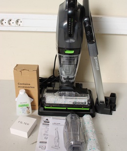 SALE OUT. Bissell Crosswave HydroSteam Pet Select Corded | Bissell All-in one Multi-Surface Cleaner | 3527N Crosswave HydroSteam Pet Select | Corded operating | Washing function | 1100 W | N/A V | Titanium/Black/Silver/Lime | DEMO  Hover