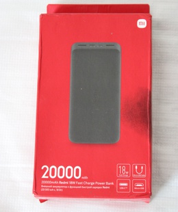  SALE OUT. Redmi 20000mAh 18W Fast Charge Power Bank | Xiaomi Redmi Fast Charge Power Bank | 20000 mAh | Black | USED  Hover
